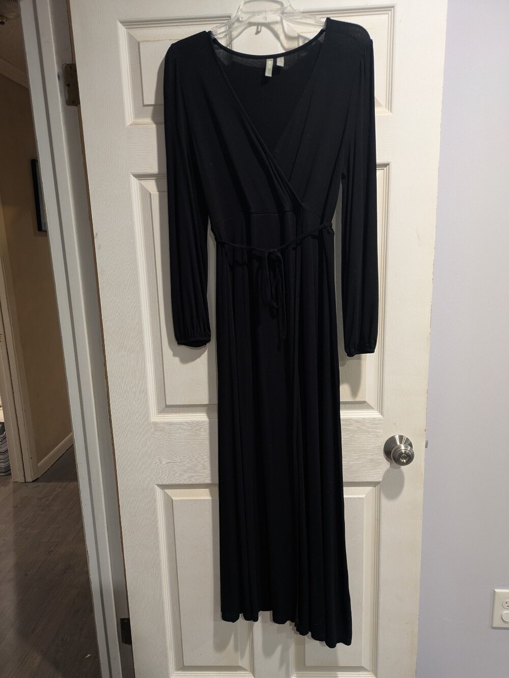 Black ASOS Long Sleeved Wrap Maternity Dress - SZ 6